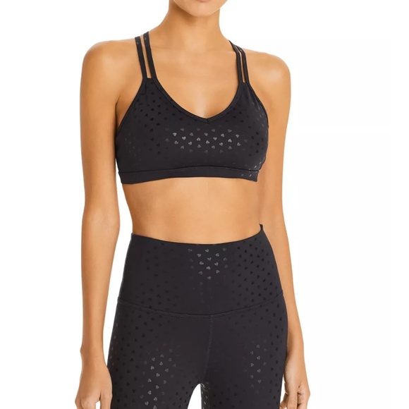 Beyond Yoga Other - NWOT BEYOND YOGA HEART PRINT SPORTS BRA